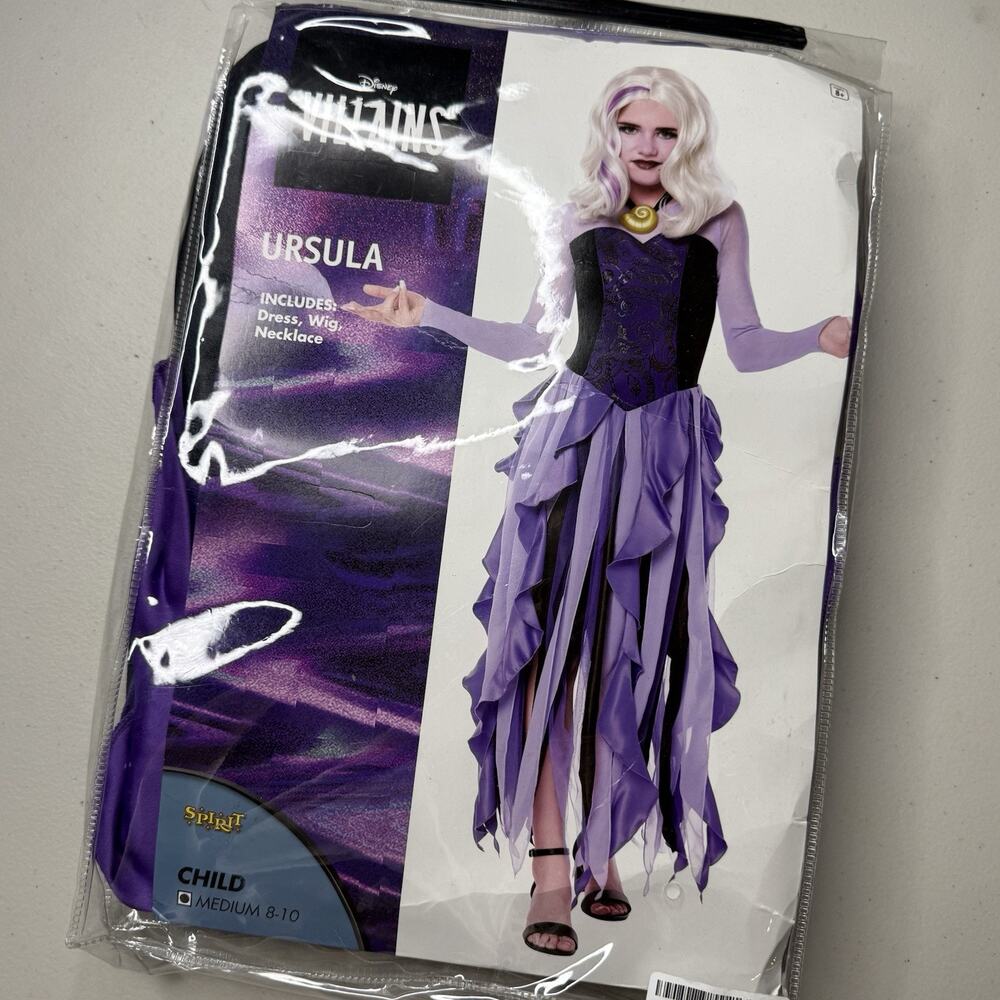 Spirit Halloween Disney Villains Ursula Kids Costume Set